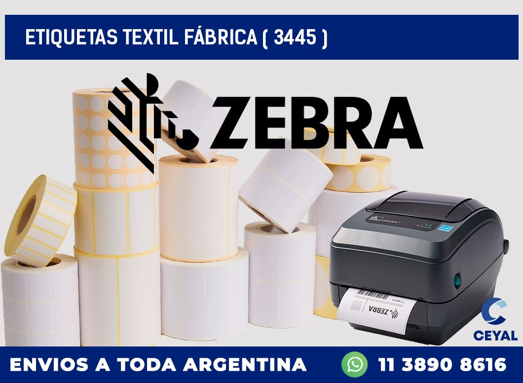 ETIQUETAS TEXTIL FÁBRICA ( 3445 )