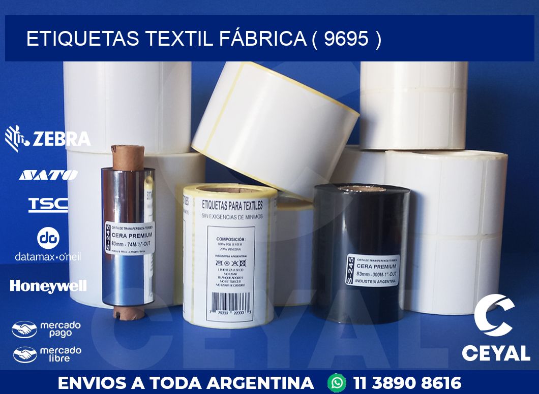 ETIQUETAS TEXTIL FÁBRICA ( 9695 )