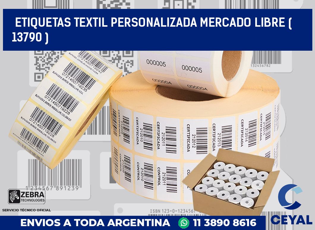 ETIQUETAS TEXTIL PERSONALIZADA MERCADO LIBRE ( 13790 )