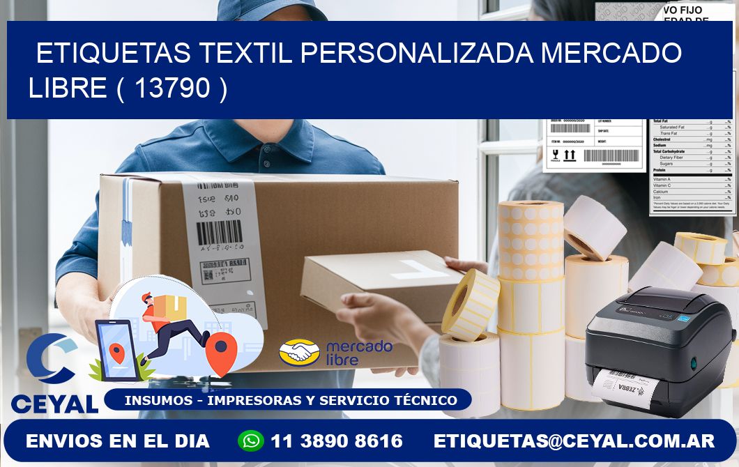 ETIQUETAS TEXTIL PERSONALIZADA MERCADO LIBRE ( 13790 )