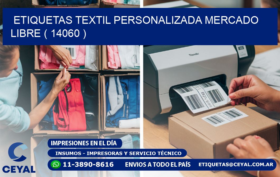 ETIQUETAS TEXTIL PERSONALIZADA MERCADO LIBRE ( 14060 )