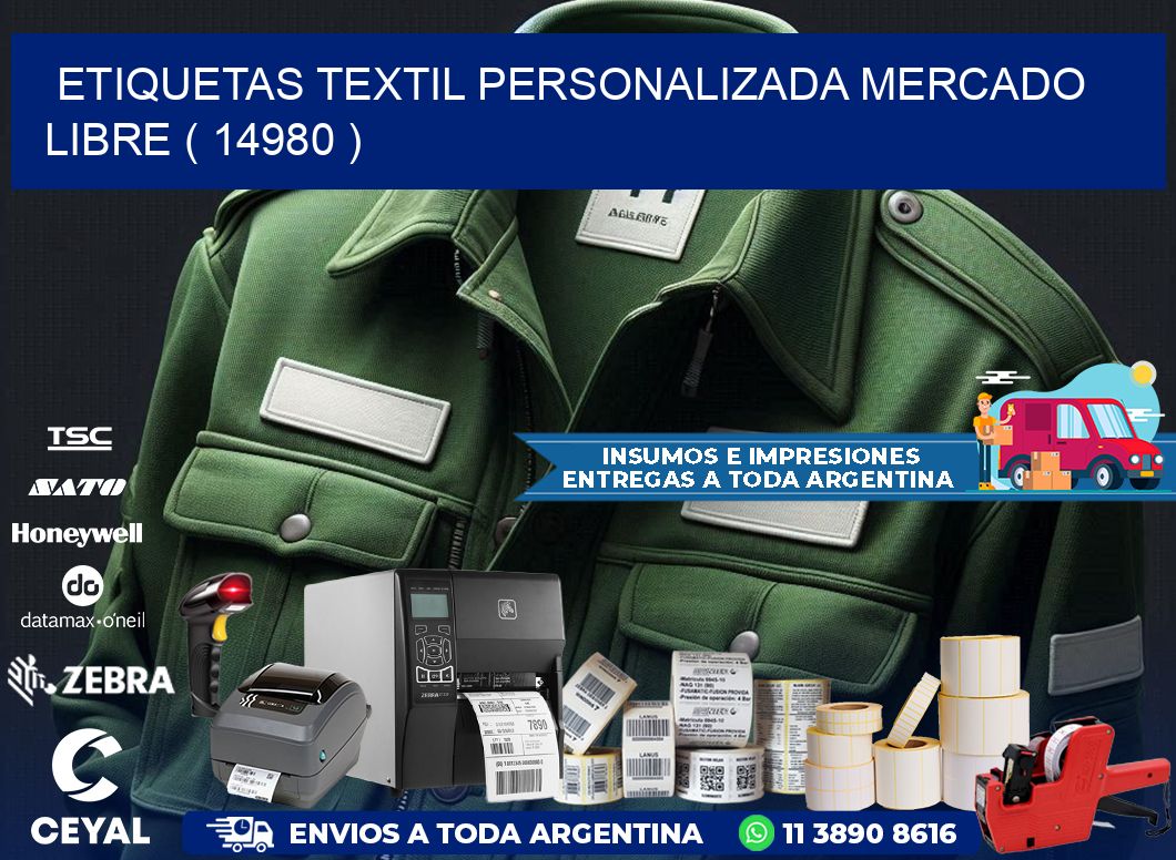 ETIQUETAS TEXTIL PERSONALIZADA MERCADO LIBRE ( 14980 )