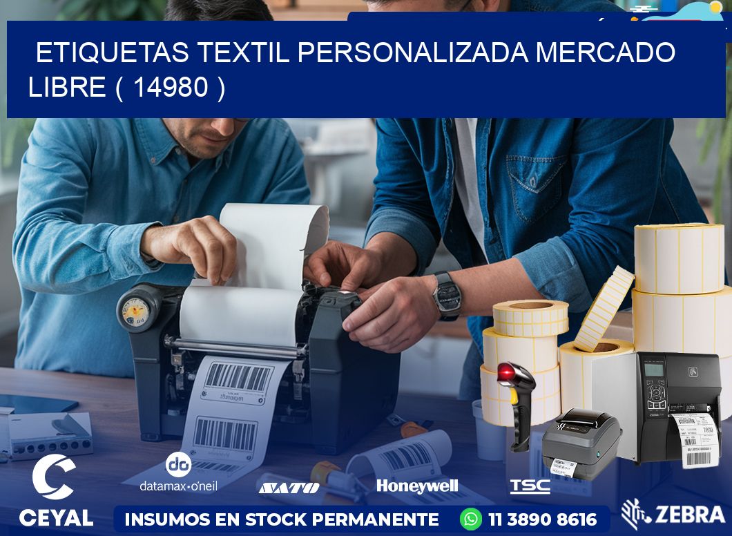 ETIQUETAS TEXTIL PERSONALIZADA MERCADO LIBRE ( 14980 )