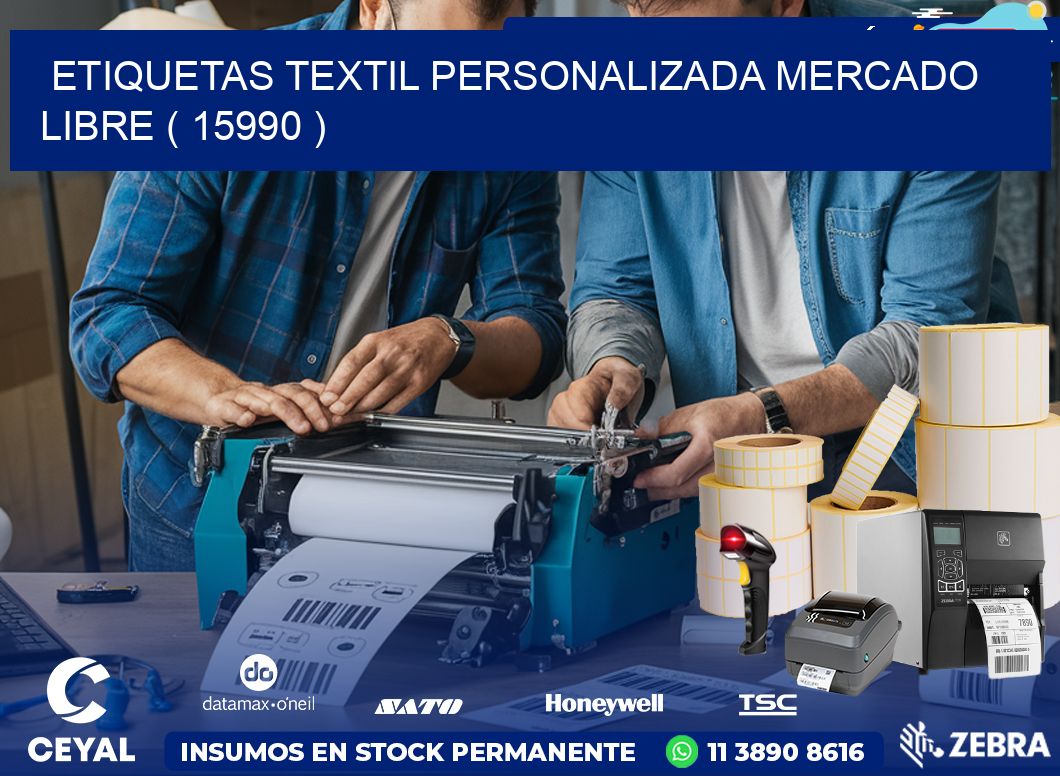 ETIQUETAS TEXTIL PERSONALIZADA MERCADO LIBRE ( 15990 )