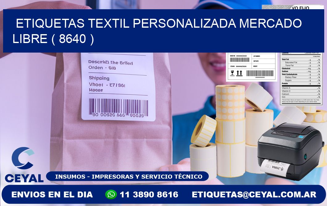 ETIQUETAS TEXTIL PERSONALIZADA MERCADO LIBRE ( 8640 )