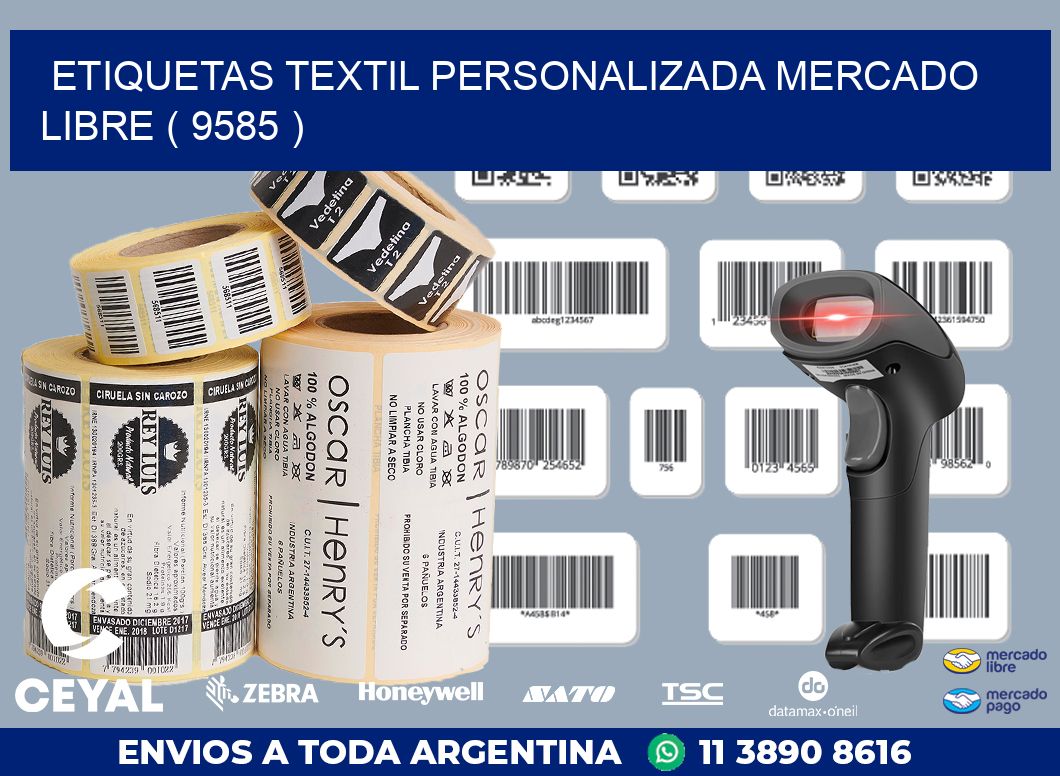 ETIQUETAS TEXTIL PERSONALIZADA MERCADO LIBRE ( 9585 )