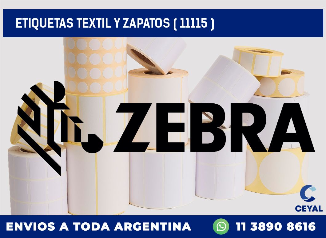 ETIQUETAS TEXTIL Y ZAPATOS ( 11115 )