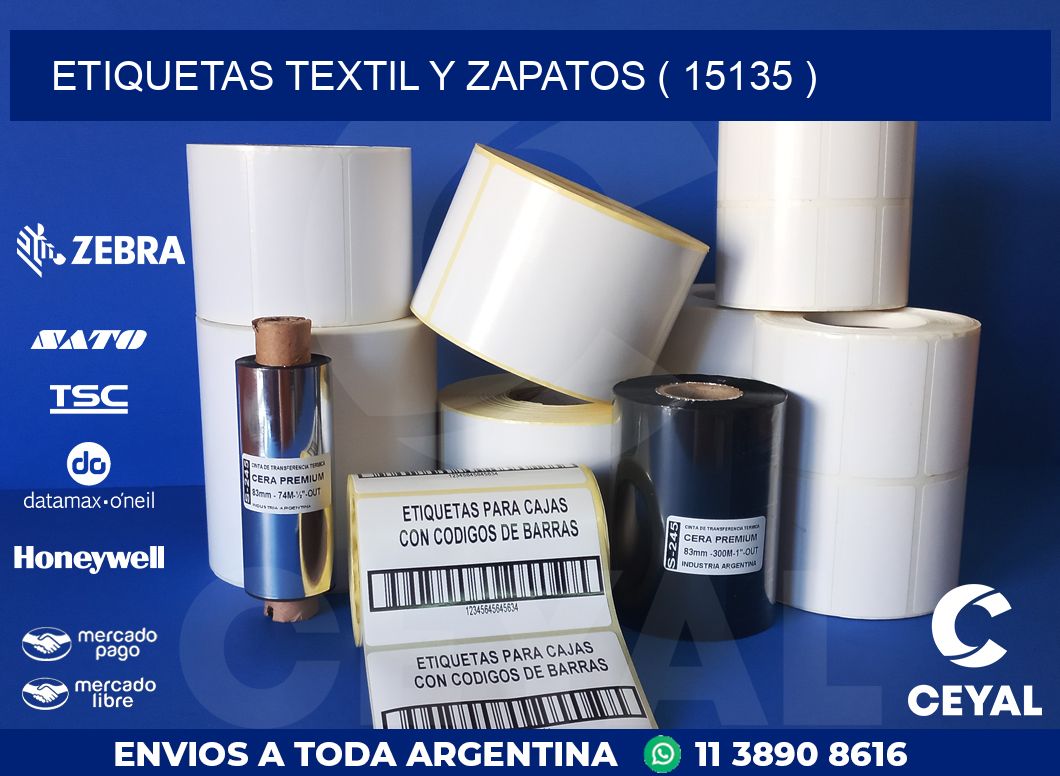 ETIQUETAS TEXTIL Y ZAPATOS ( 15135 )