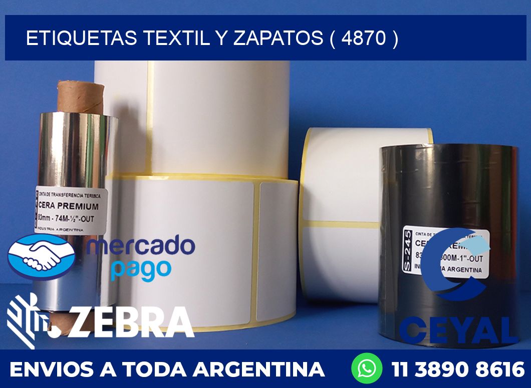 ETIQUETAS TEXTIL Y ZAPATOS ( 4870 )