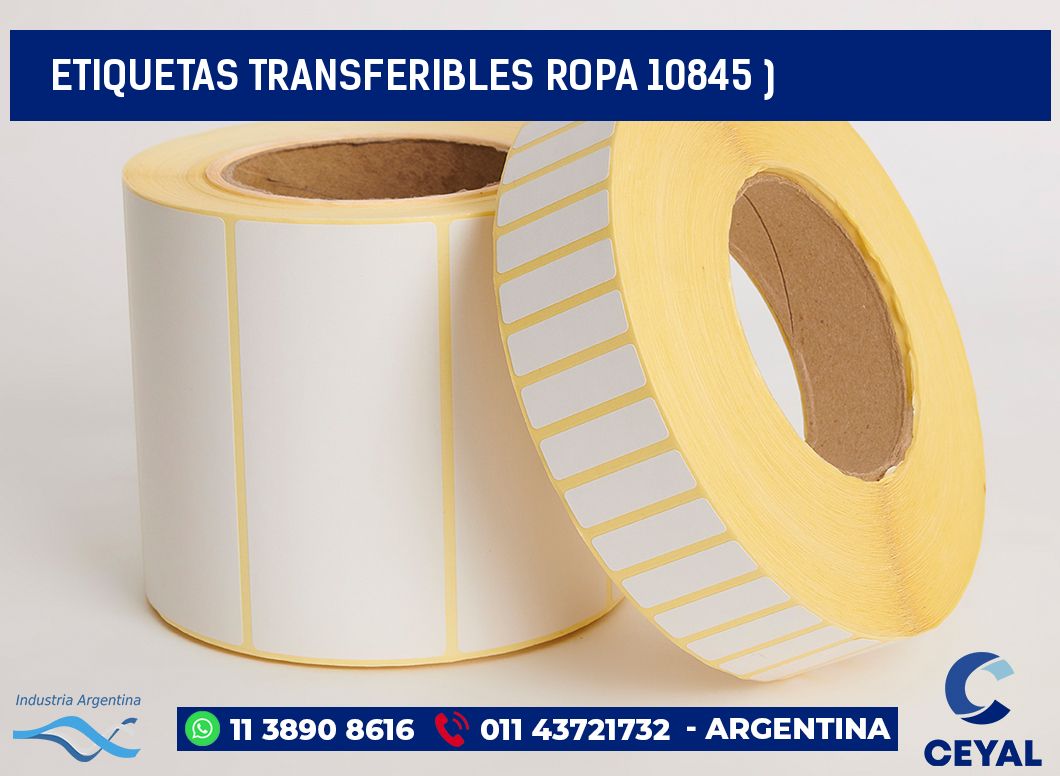 ETIQUETAS TRANSFERIBLES ROPA 10845 )
