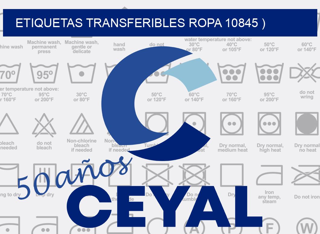 ETIQUETAS TRANSFERIBLES ROPA 10845 )