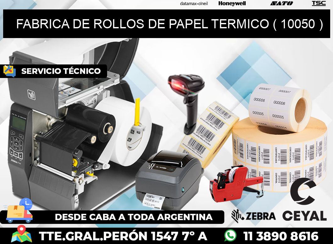 FABRICA DE ROLLOS DE PAPEL TERMICO ( 10050 )