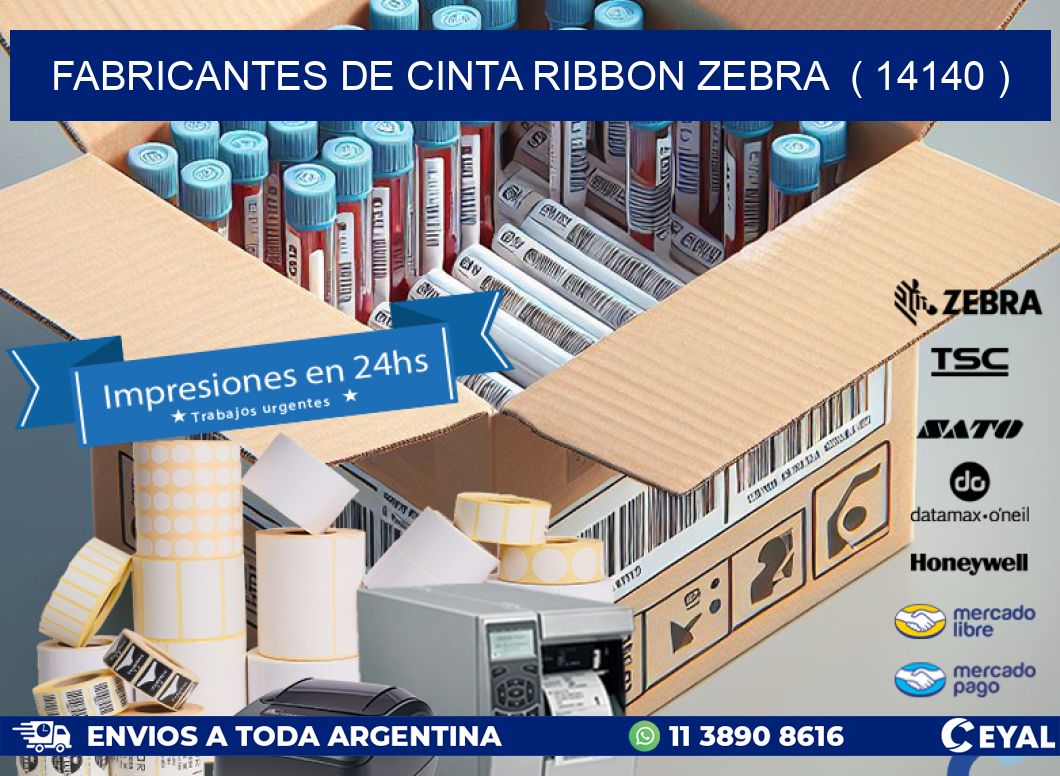 FABRICANTES DE CINTA RIBBON ZEBRA  ( 14140 )