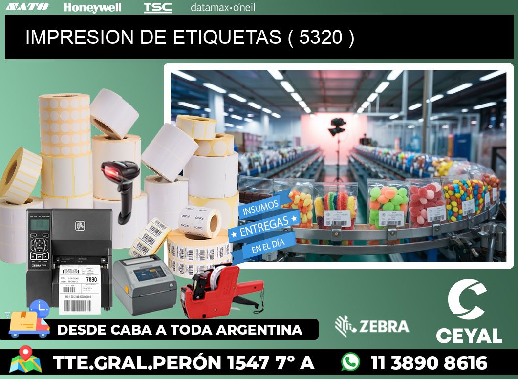 IMPRESION DE ETIQUETAS ( 5320 )