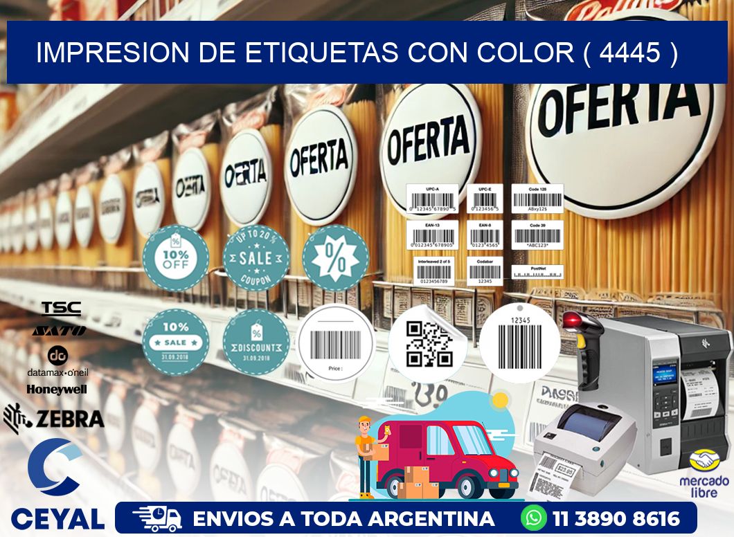 IMPRESION DE ETIQUETAS CON COLOR ( 4445 )