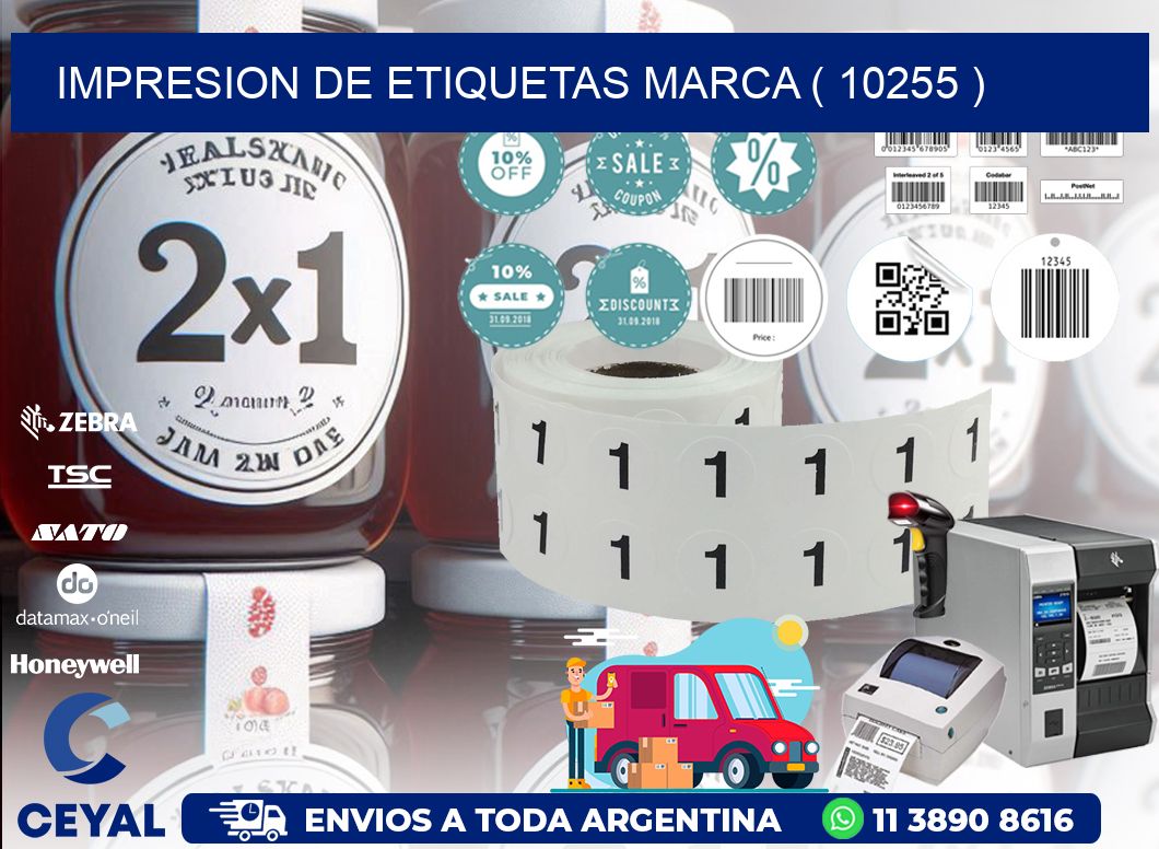 IMPRESION DE ETIQUETAS MARCA ( 10255 )