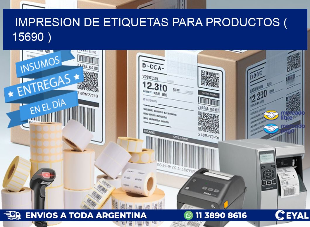 IMPRESION DE ETIQUETAS PARA PRODUCTOS ( 15690 )
