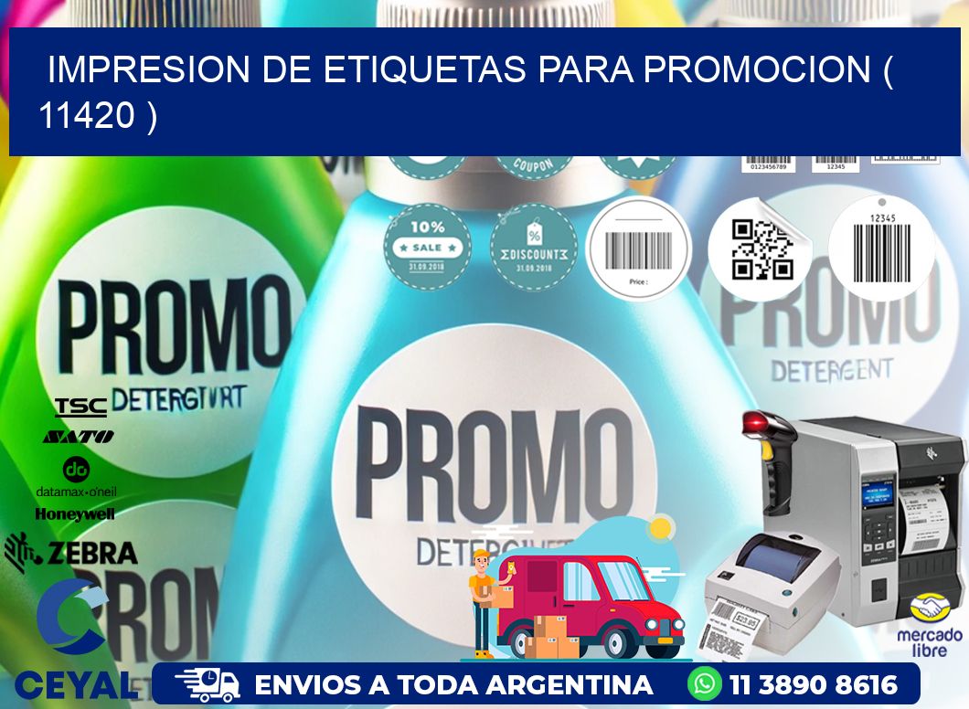 IMPRESION DE ETIQUETAS PARA PROMOCION ( 11420 )