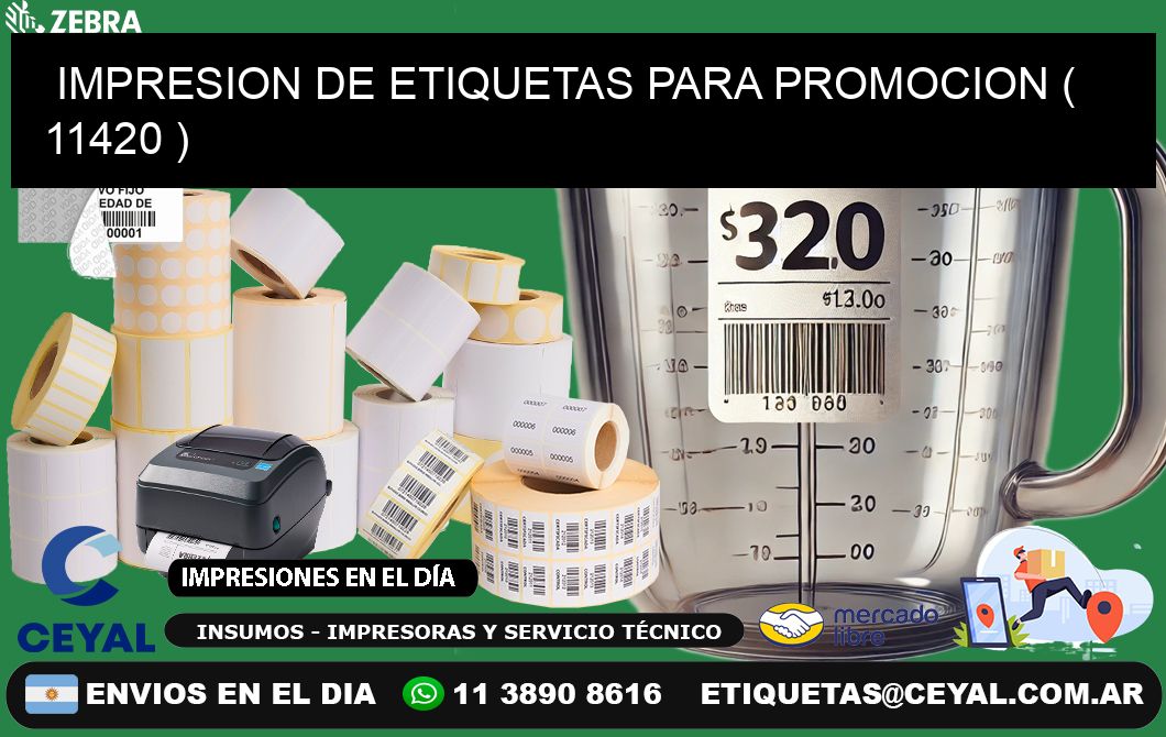 IMPRESION DE ETIQUETAS PARA PROMOCION ( 11420 )