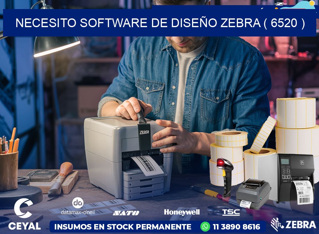 NECESITO SOFTWARE DE DISEÑO ZEBRA ( 6520 )