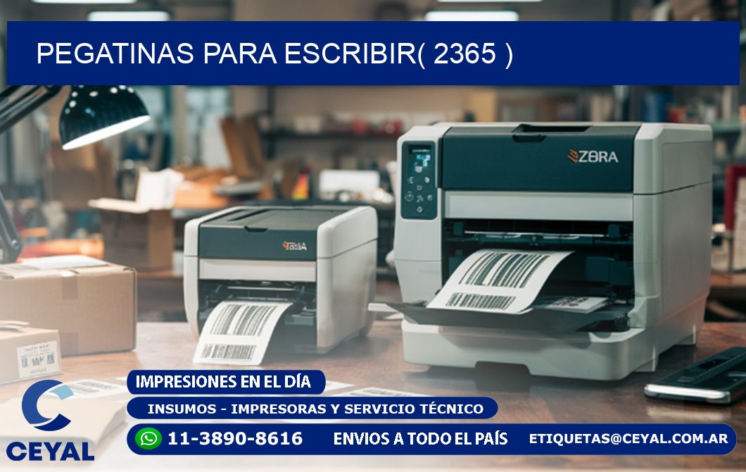 PEGATINAS PARA ESCRIBIR( 2365 )