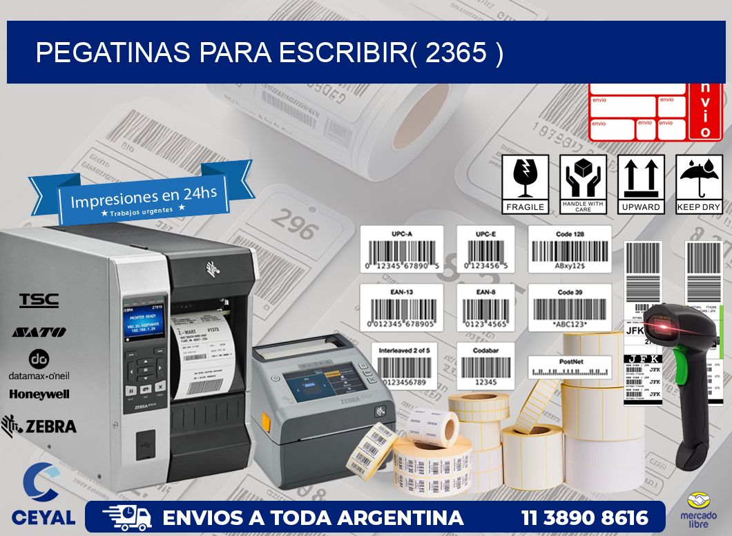 PEGATINAS PARA ESCRIBIR( 2365 )