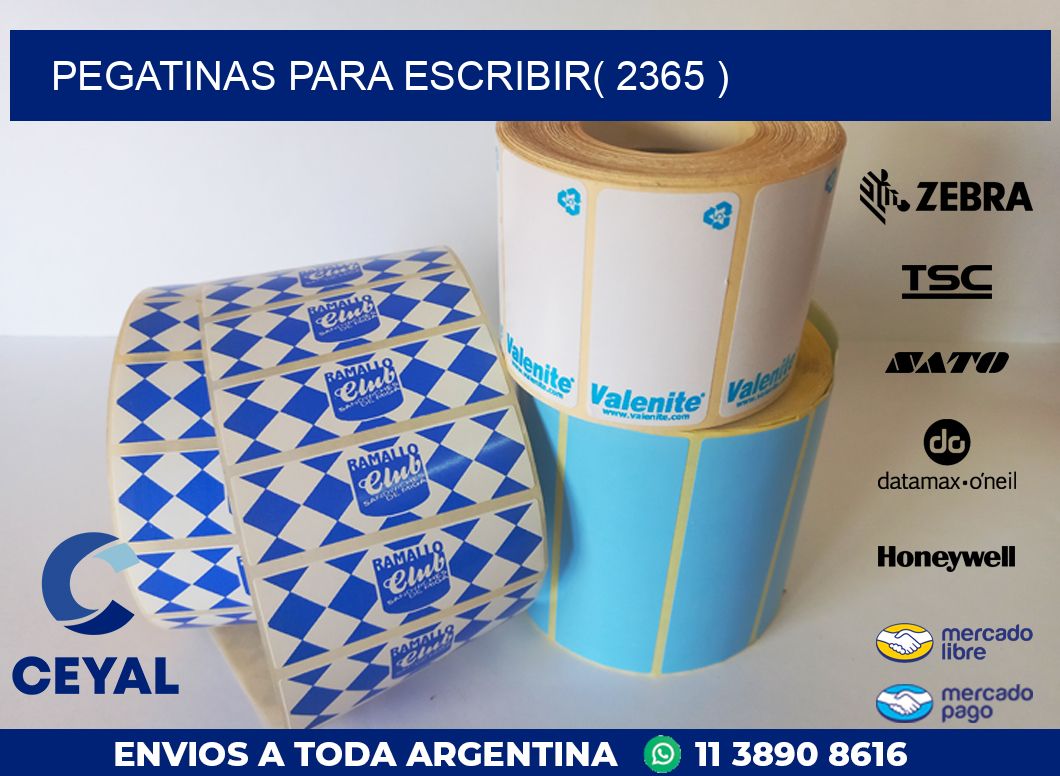 PEGATINAS PARA ESCRIBIR( 2365 )