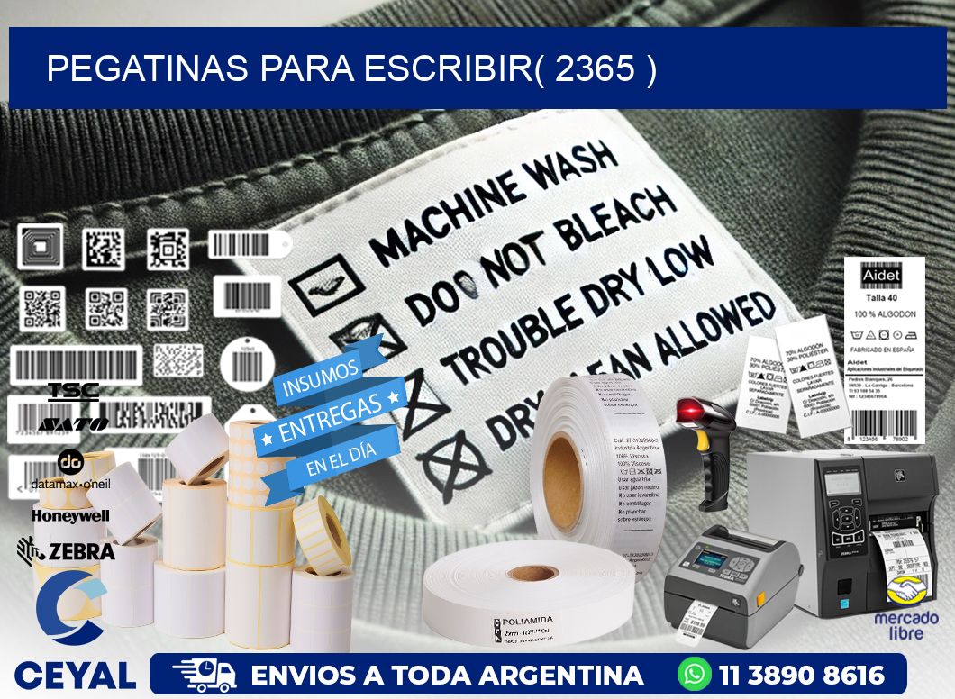 PEGATINAS PARA ESCRIBIR( 2365 )