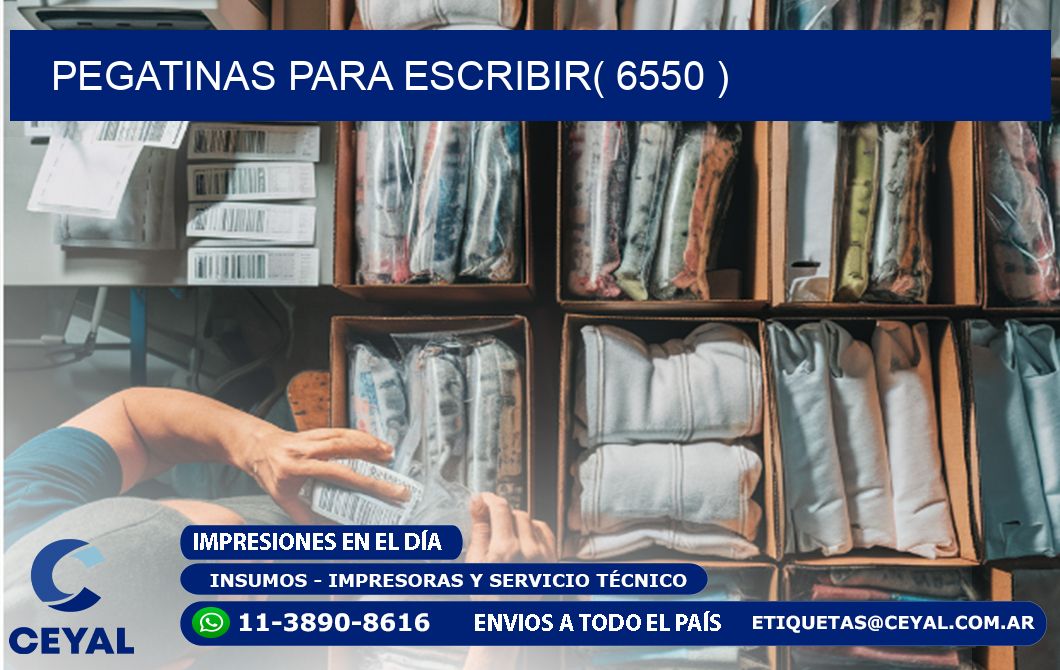 PEGATINAS PARA ESCRIBIR( 6550 )