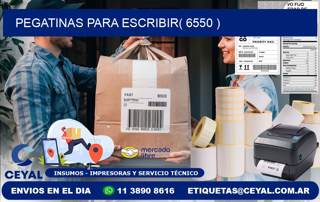 PEGATINAS PARA ESCRIBIR( 6550 )