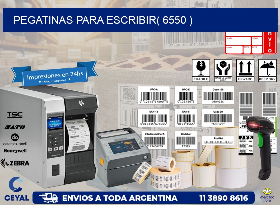 PEGATINAS PARA ESCRIBIR( 6550 )