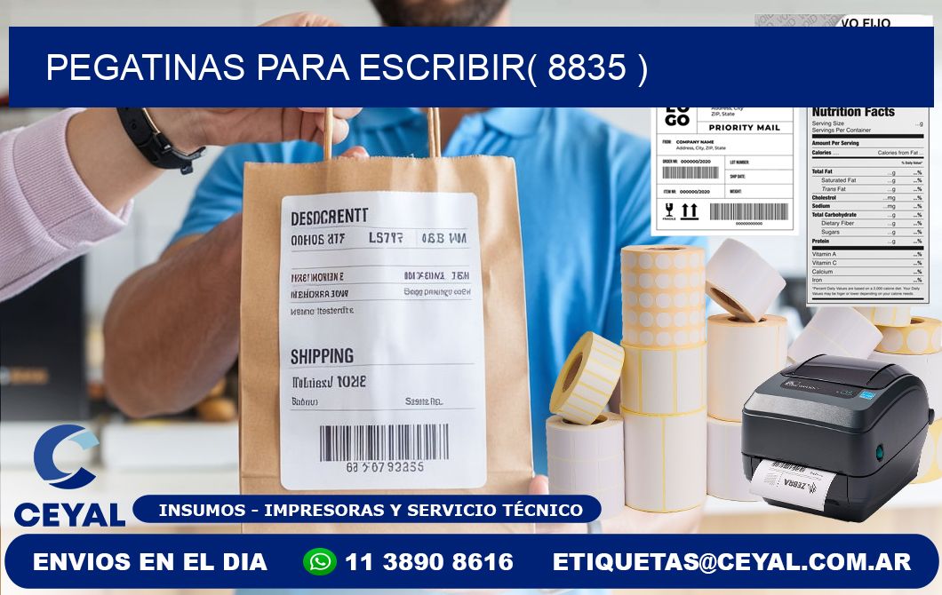 PEGATINAS PARA ESCRIBIR( 8835 )