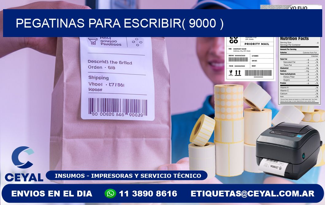 PEGATINAS PARA ESCRIBIR( 9000 )