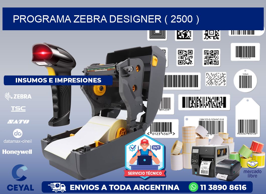 PROGRAMA ZEBRA DESIGNER ( 2500 )