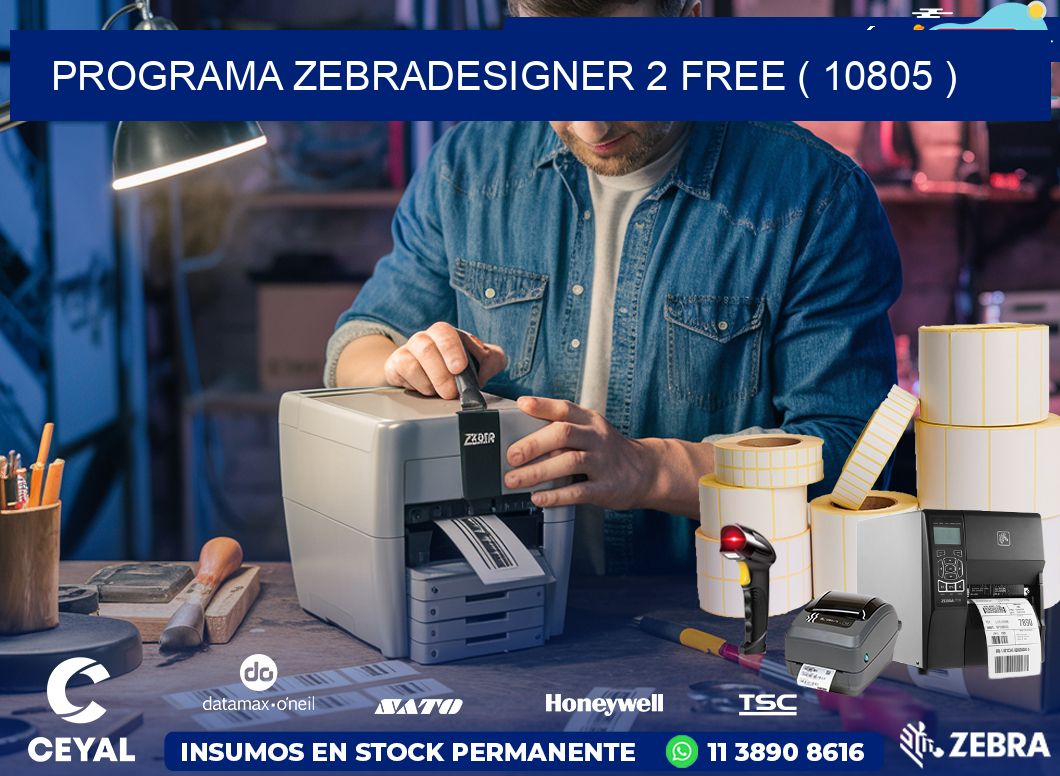 PROGRAMA ZEBRADESIGNER 2 FREE ( 10805 )