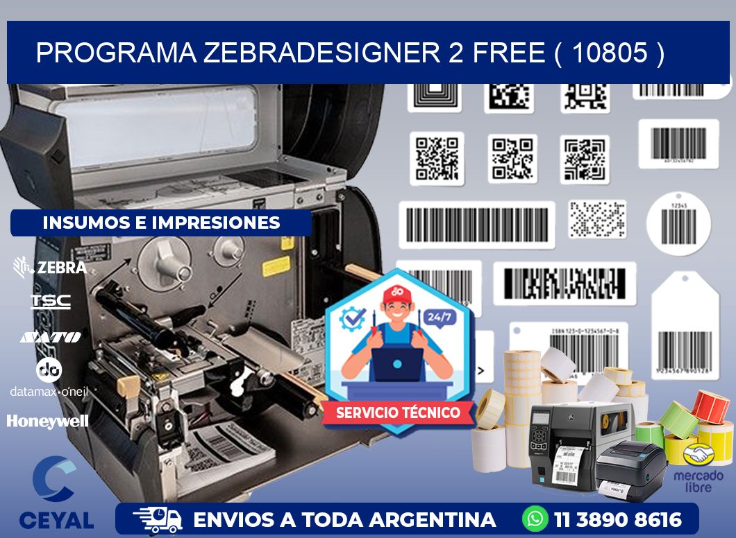 PROGRAMA ZEBRADESIGNER 2 FREE ( 10805 )