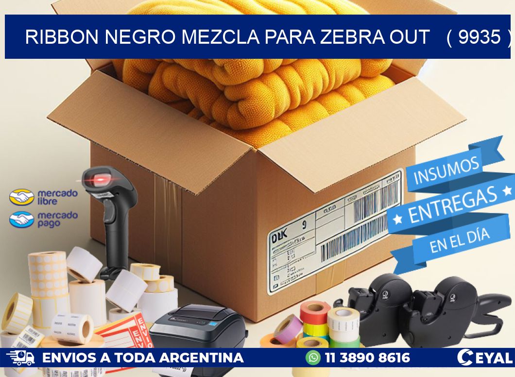 RIBBON NEGRO MEZCLA PARA ZEBRA OUT   ( 9935 )