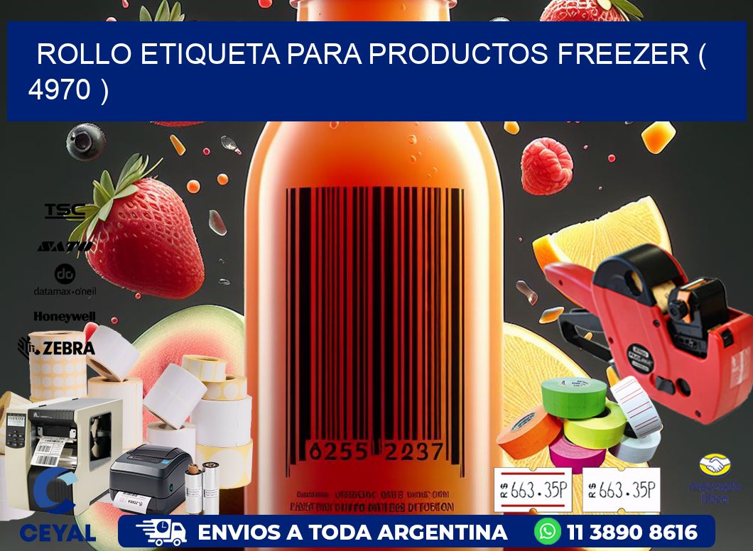 ROLLO ETIQUETA PARA PRODUCTOS FREEZER ( 4970 )