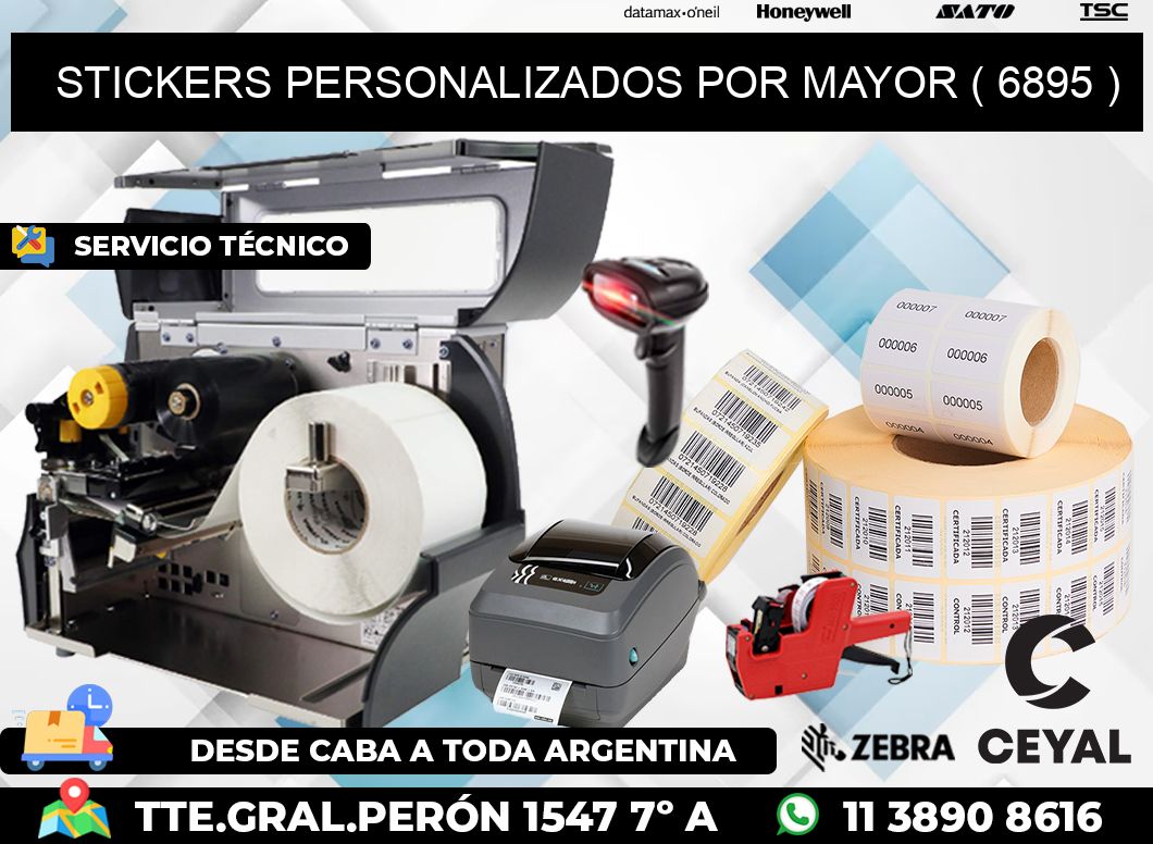 STICKERS PERSONALIZADOS POR MAYOR ( 6895 )