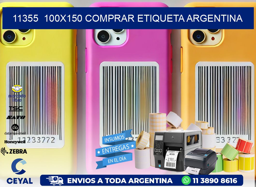 11355  100X150 COMPRAR ETIQUETA ARGENTINA