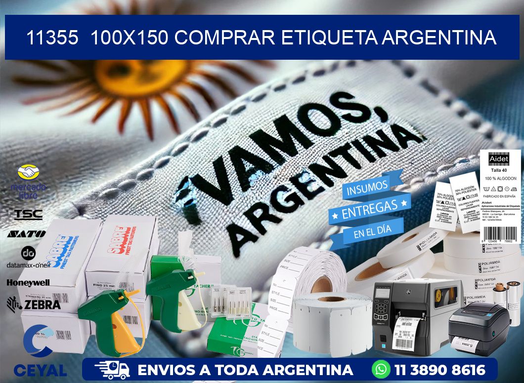 11355  100X150 COMPRAR ETIQUETA ARGENTINA