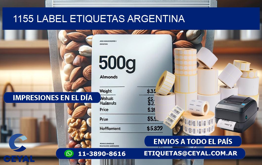 1155 LABEL ETIQUETAS ARGENTINA