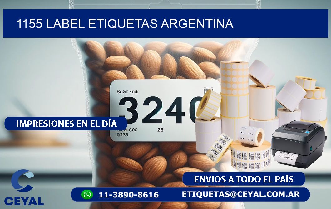 1155 LABEL ETIQUETAS ARGENTINA