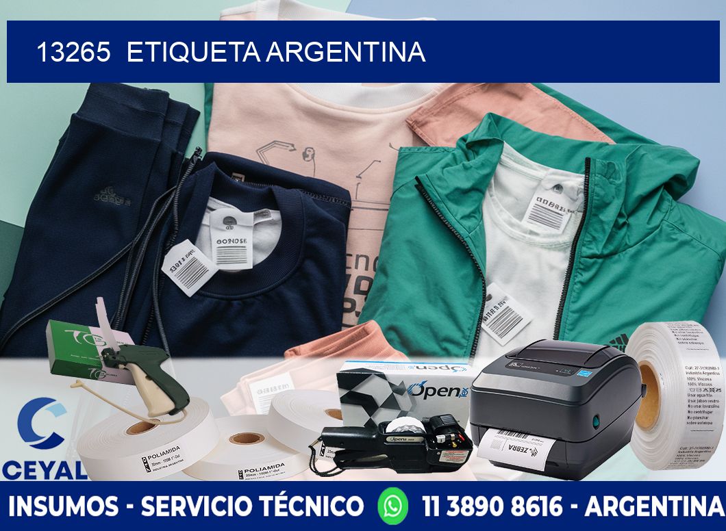 13265  ETIQUETA ARGENTINA