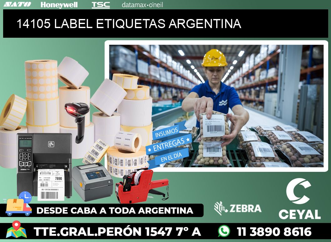 14105 LABEL ETIQUETAS ARGENTINA