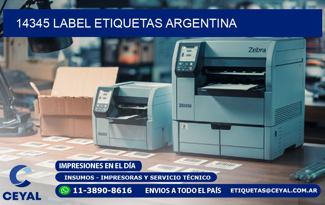 14345 LABEL ETIQUETAS ARGENTINA