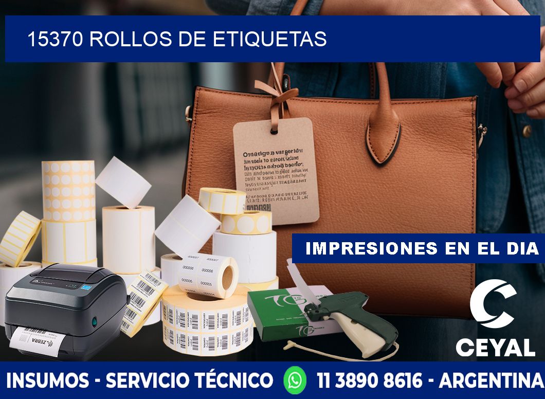 15370 ROLLOS DE ETIQUETAS