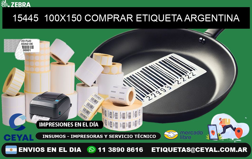 15445  100X150 COMPRAR ETIQUETA ARGENTINA