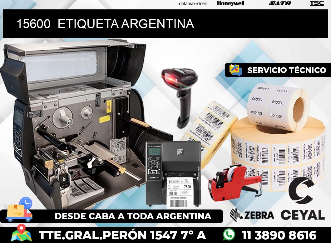 15600  ETIQUETA ARGENTINA