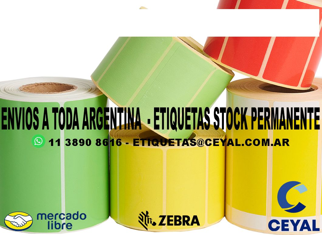 1600 ETIQUETAS PERSONALIZADAS 52 x 41
